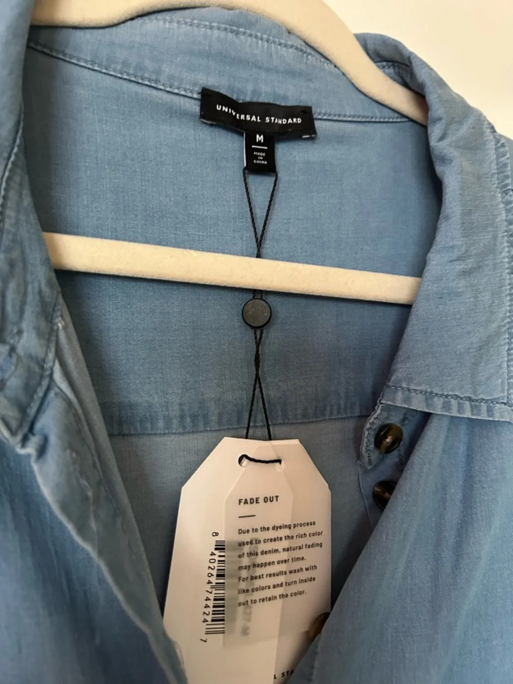 Universal Standard Light Blue Denim Shirt Dress - Picture 2 of 4